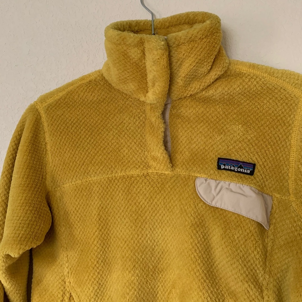 Yellow Patagonia Re-Tool Snap-T Pullover Fleece